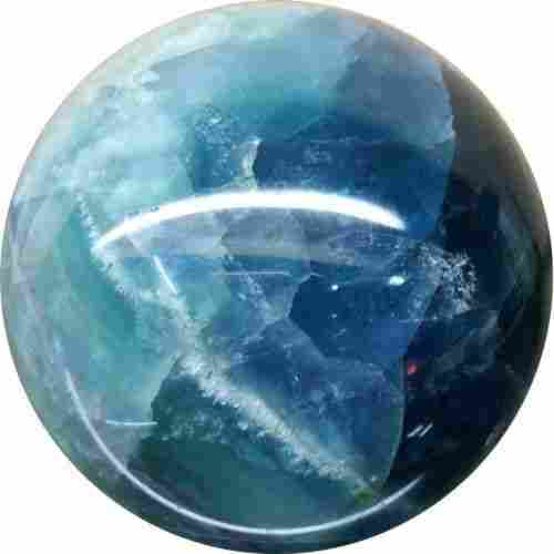Aldomin Green Fluorite Healing Crystal Sphere (426 Gram)