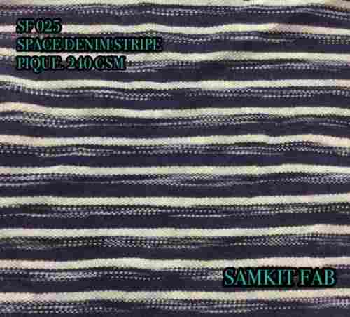 Space Denim Stripe Pique Fabrics