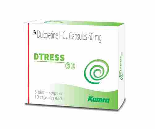  Dtress 60 mg Duloxetine HCL कैप्सूल