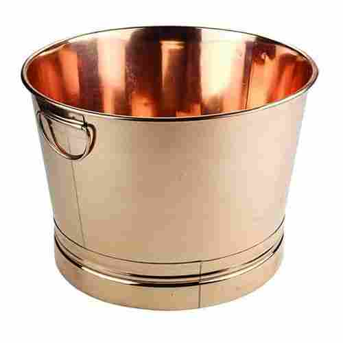 Round Copper Finish Party Tub