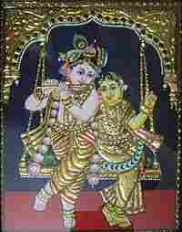 Thanjavur Radha Krishna Paintings
