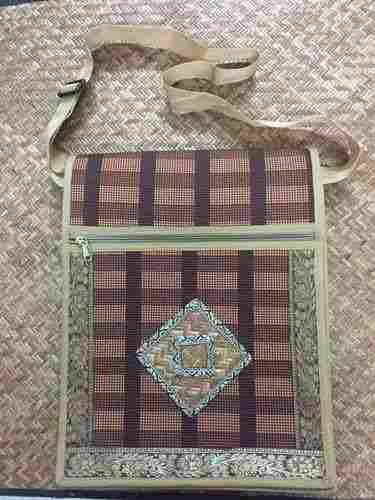 Jute and Cotton Conference Bags With Cane Work