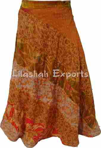 Ladies Vintage Silk Saree Skirts