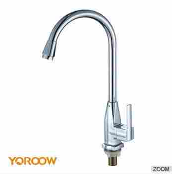 Pull Out Bass Cartridge Polished Zinc Kitchen Faucet