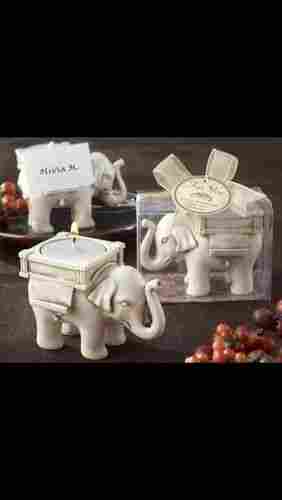 White Elephant Candle Stand