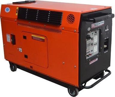 Orange And Black Air Cooled Base Wheeled Super Silent Portable Generator