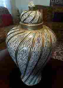 Bone Inlay Vases