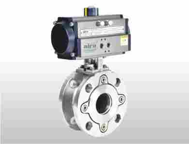 Pneumatic Rotary Actuator Operated Wafer Type Ball Valve
