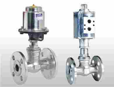 Pneumatic Single And Double Acting Globe Type On / Off Valve (N/O & N/C)