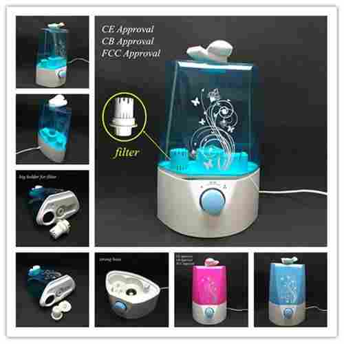 Portable Ultrasonic Humidifier with filter and LED night light