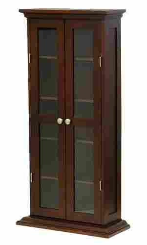Winsome Wood CD/DVD Cabinet with Glass Doors