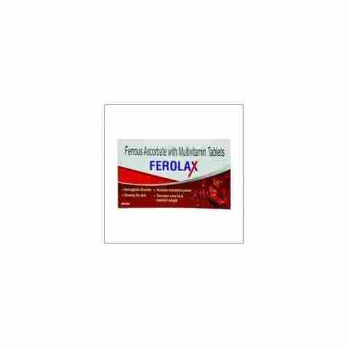 Ferolax Ferrous Ascorbate with Multivitamin 100 Tablets