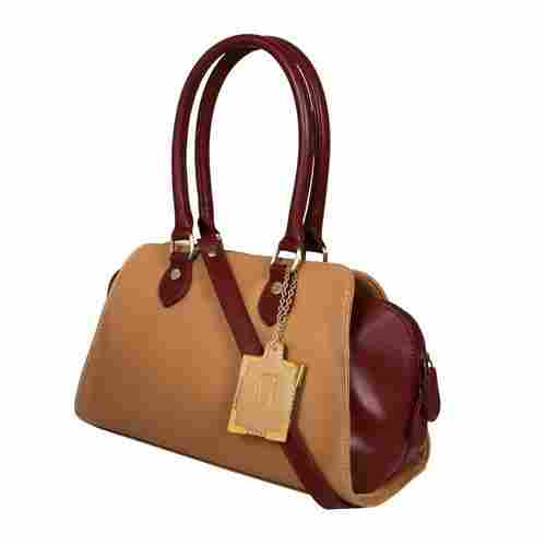 UD00166 Light Brown Beige Ladies Synthetic Leather Bags
