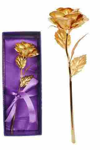 Golden Rose Brooches 10 Inches With Gift Box