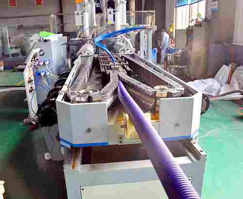 DWC HDPE Double Wall Corrugated Pipe Extrusion Machine