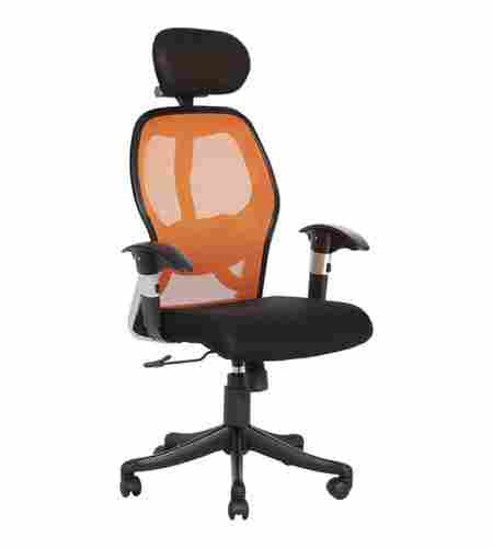 Orange And Black Gromalla Hb Executive Mesh Chair