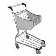 Aluminum/Stainless Steel/Chrome Plated Airport Trolley