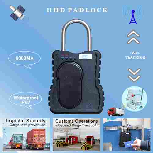 Alarm GPS Padlock for Transportation Security With Tracking Capability