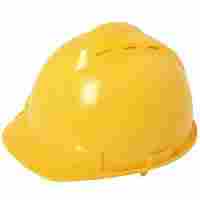 Plain Yellow Color Construction Safety Helmet