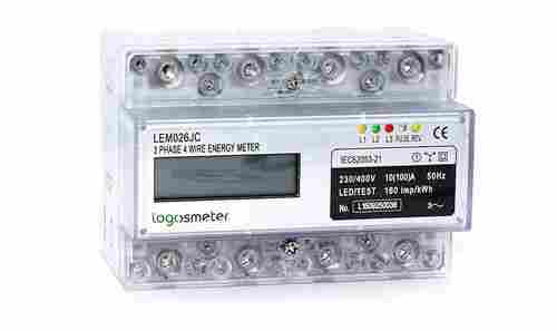 LEM026 Series DIN Rail Three Phase Electronic Energy Meter