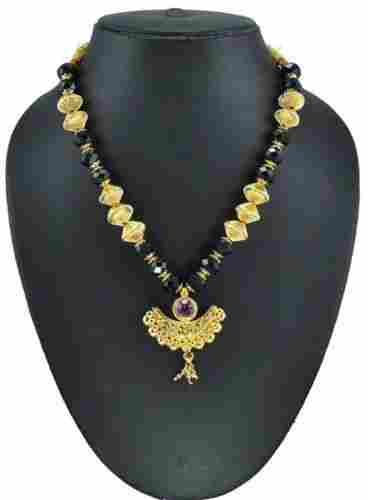 Gold Plated Gems Studded Mangalsutra