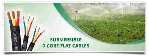 3 Core Flat Cables For Submersible Pumps & Motors