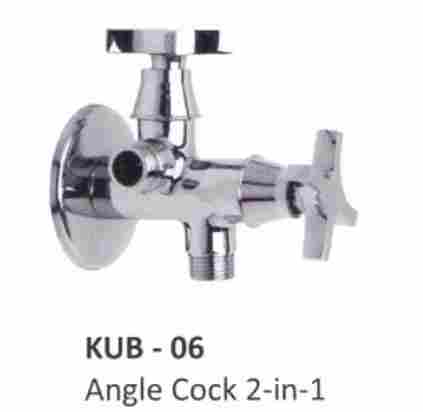 Brass Bathroom Angle 2 Way Cock