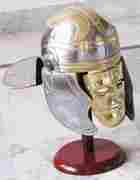 Roman Cavalry Centurion Gallic Helmet Brass Face Helm Spartan Greek