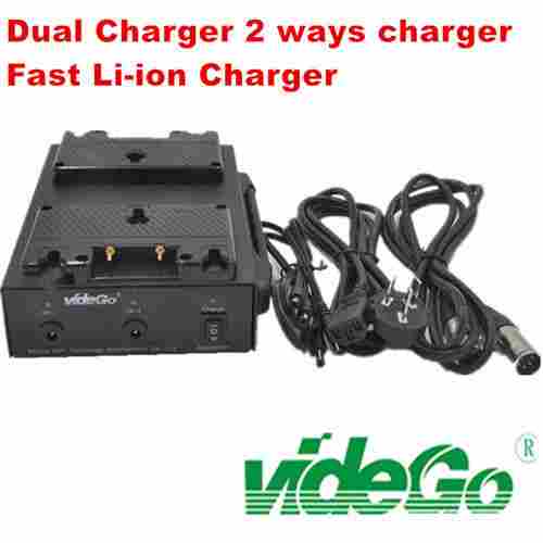Gold Mount Dual Li ion Quick Charger