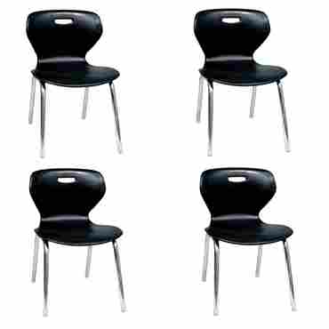 Black Apple Chair Set Of 4