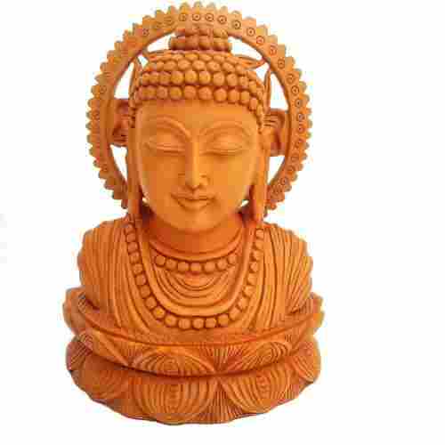 Wooden Kamal Buddha Head
