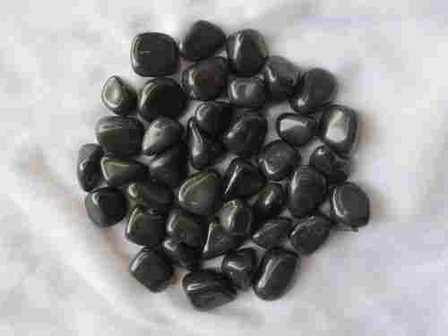 Agate Stone Polished Pebbles - Black