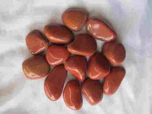 Agate Stone Polished Pebbles - Red