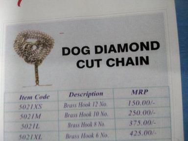 Dog Diamond Cut Chain