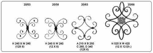 Wrought Iron Rossettes