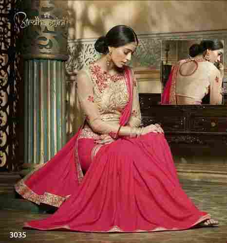 Fancy And Red Georgette Sarees