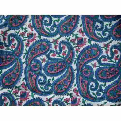 Blue Color Kantha Work Fabric