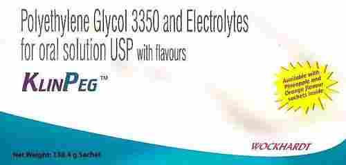 Polythylene Glycol 3350 And Electrolytes For Oral Solution Usp With Flavours