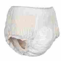 Lightweight Plain White Disposable Adult Diaper with Enhanced Absorbency