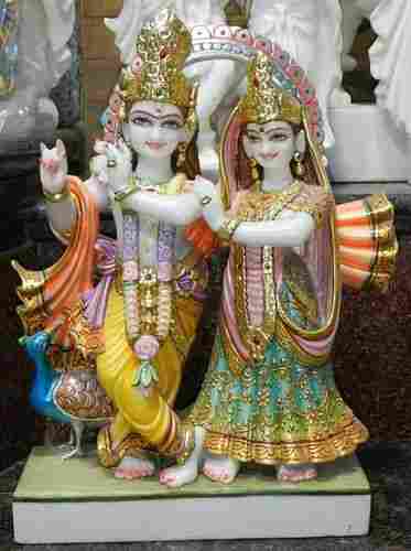 Radha Krishna Marble Statues