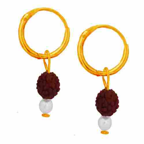  Rudraksha Jewellery Fancy Unisex Style Lord Shiva Earring