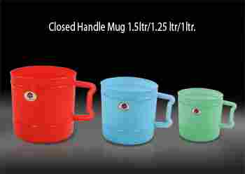 Closed Handle Plastic Mugs