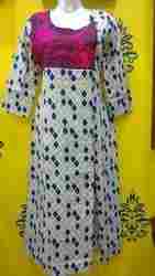 Cotton Kurti With Embroidery And Slit