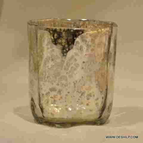 Glass Mosaic Candle Holder
