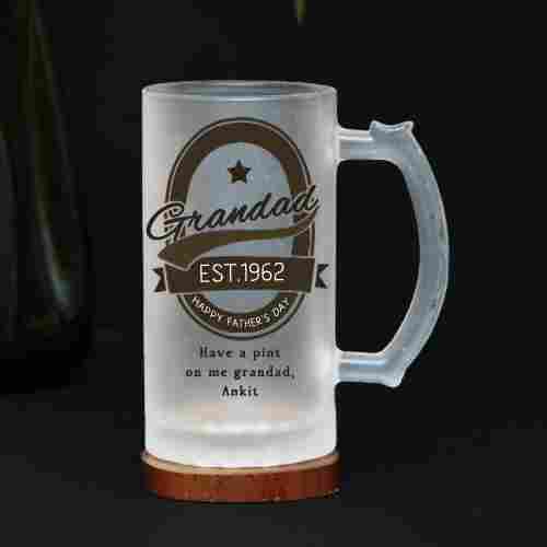 Fancy Beer Mug For Granddad (Personalized)