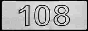 Steel House Number Plate