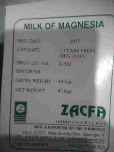 Milk Of Magnesia (Mg(Oh)2)