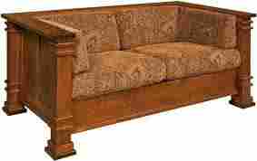 Two Seater Wooden Sofa