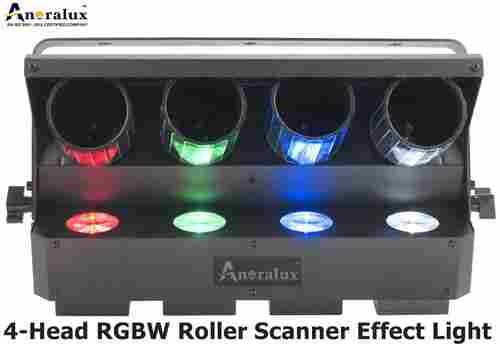 4-Head RGBW Roller Scanner Effect Light