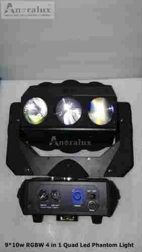 9x10W RGBW 4IN1 Quad LED Moving Head Phantom Light